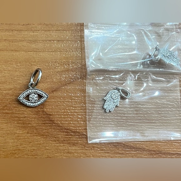 Qty 10 .925 Sterling Silver, Vermeil, Gold Filled & CZ pendant charm connectors - Picture 2 of 16